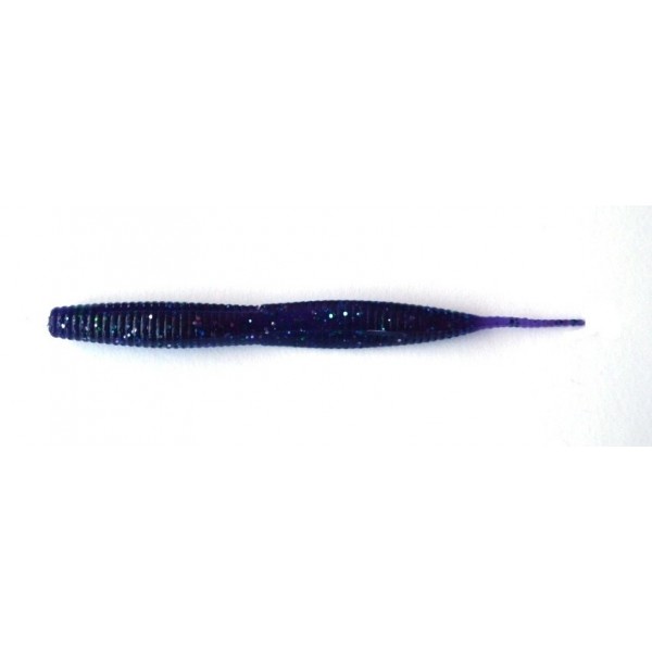 Силіконова приманка на хижака, Taipan Rain Worm, 3,8 дюйма, 8шт/уп, колір №04 Violet